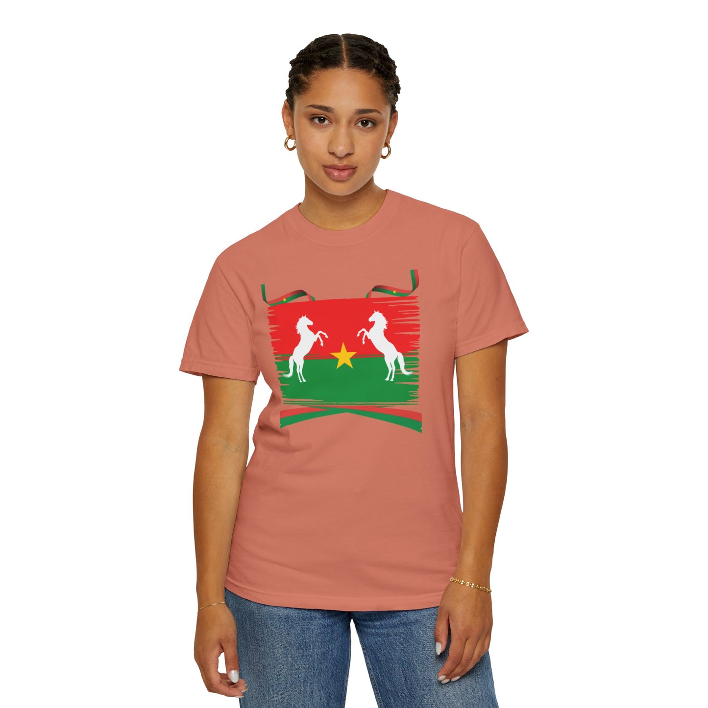 Burkina Faso T-Shirt with Cameroonian Flag Design – Celebrate Your Heritage!