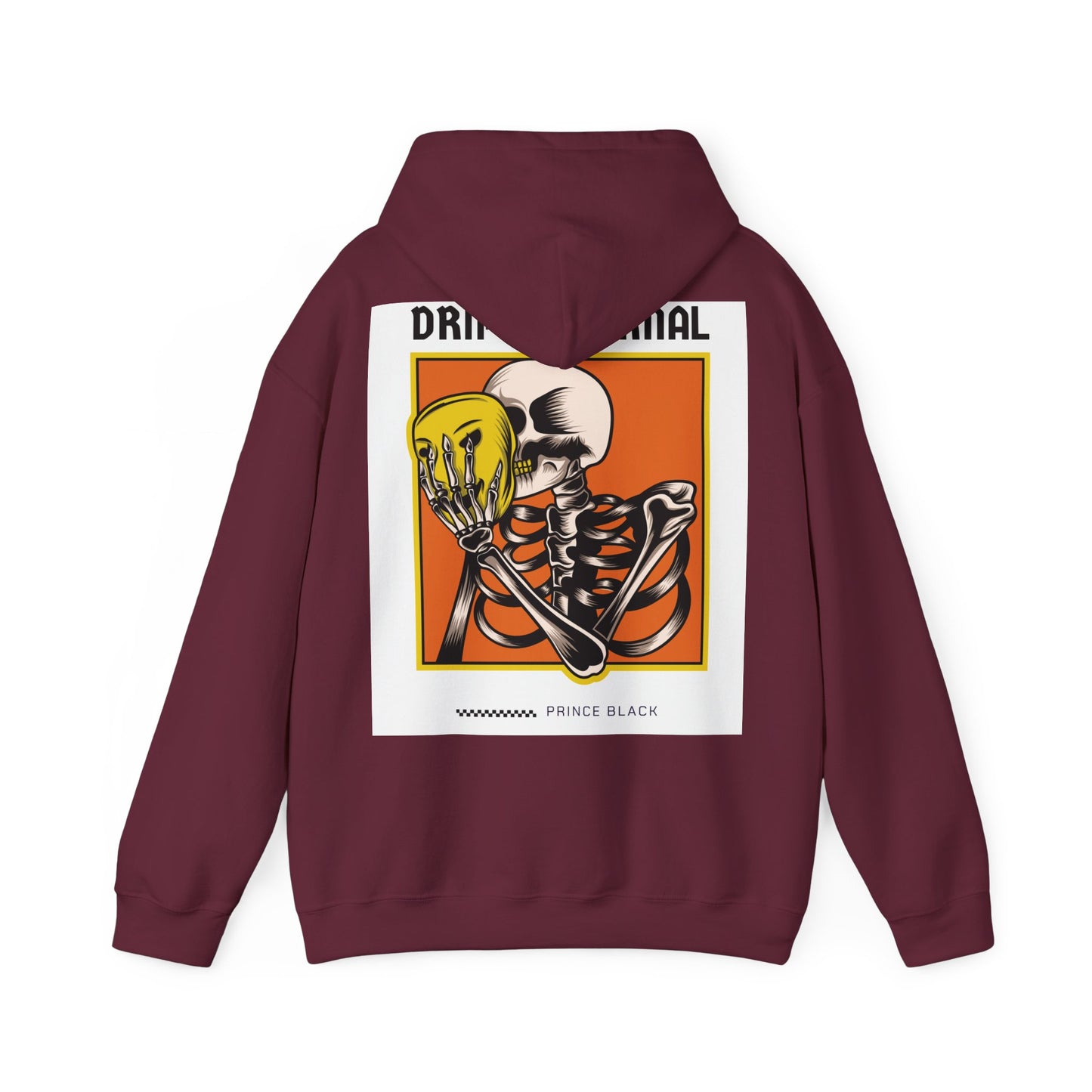 Unisex Heavy Blend™ Hooded Sweatshirt - 'Drink Minimal' Skeleton Design