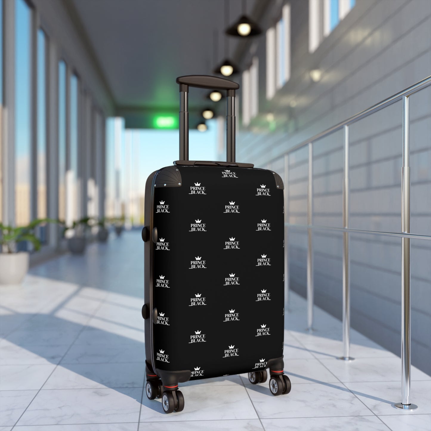Stylish Travel Suitcase with Crown Design