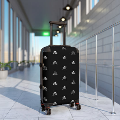 Stylish Travel Suitcase with Crown Design