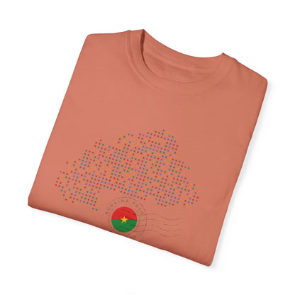 Burkina Faso T-Shirt with Artistic Flag Design - Perfect for Celebrations and Everyday Wear