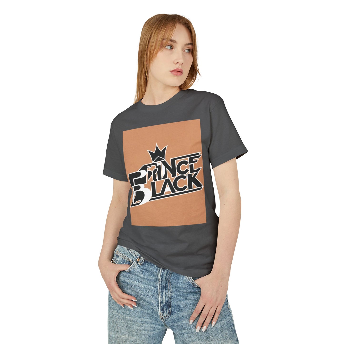 Prince Black Unisex Heavyweight Cotton Tee - Stylish &amp; Comfortable Tee for Music Lovers 