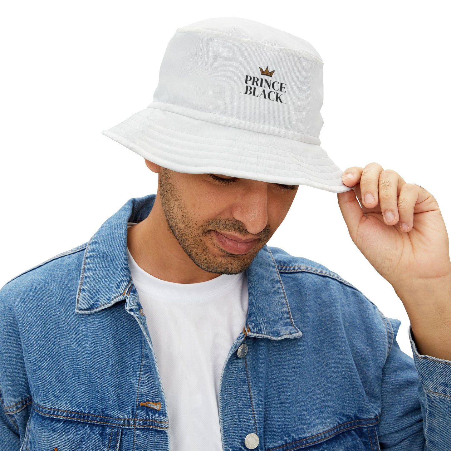 Stylish Prince Black Bucket Hat for Trendy Summer Outings