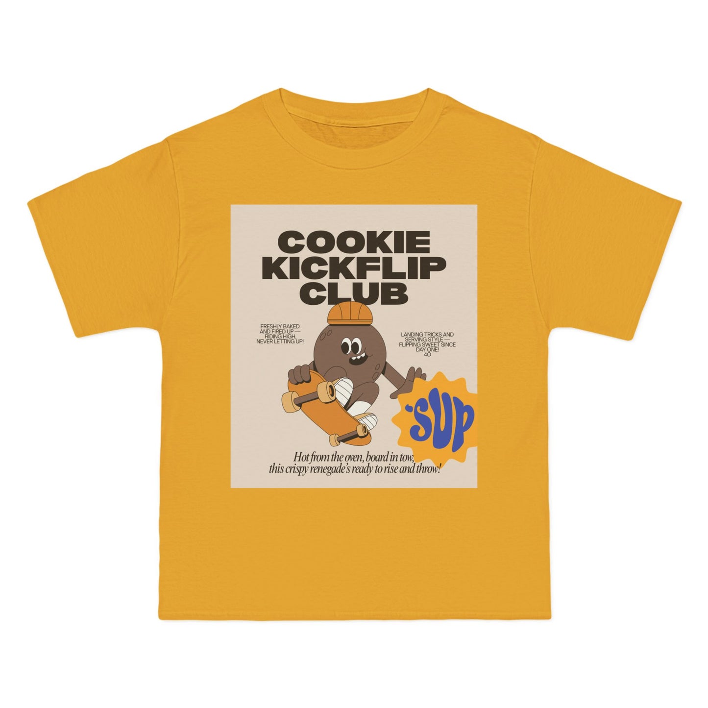 Cookie Kickflip Club T-Shirt - Fun Skateboarding Tee for Kids & Teens