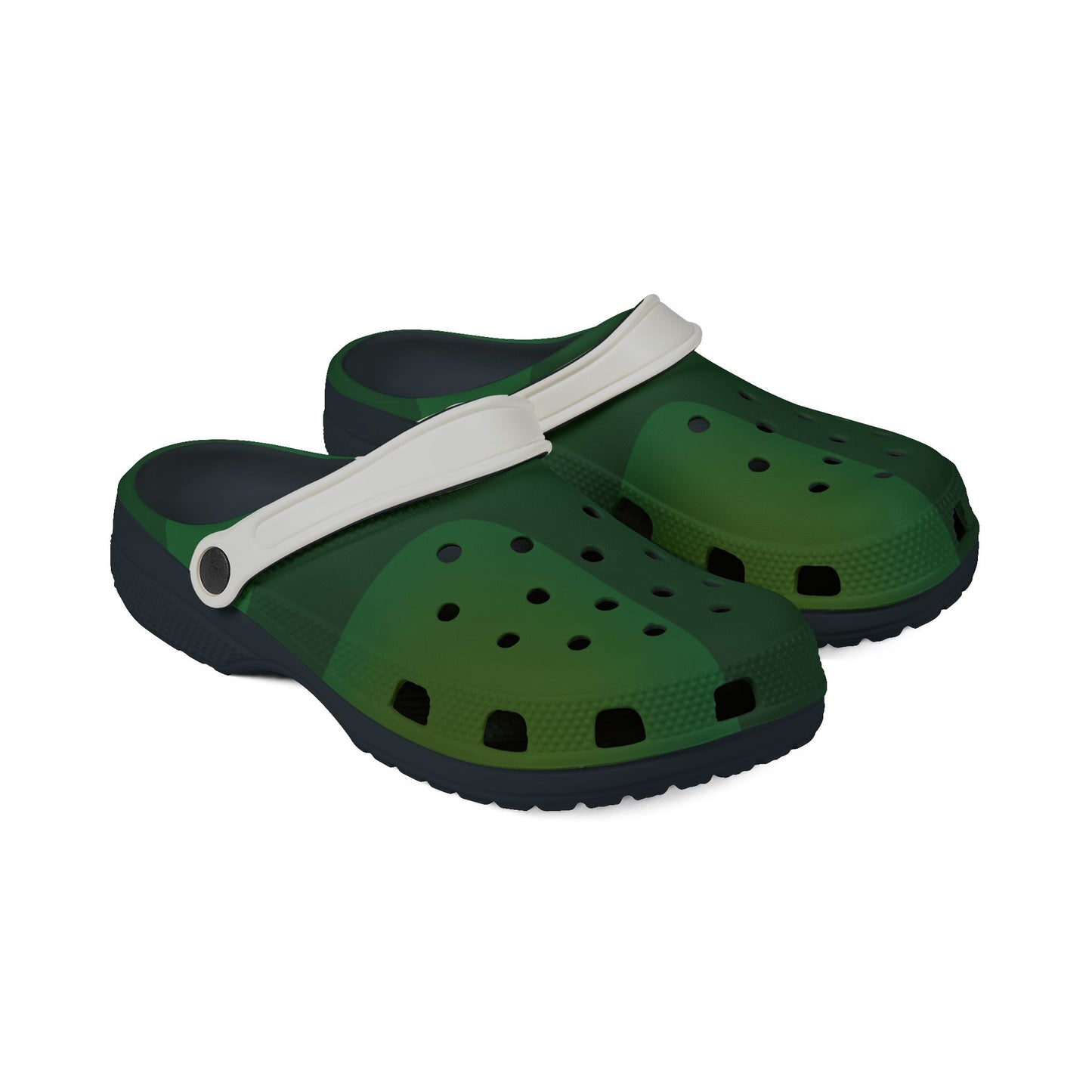Sabots confortables en mousse EVA verte à pois 