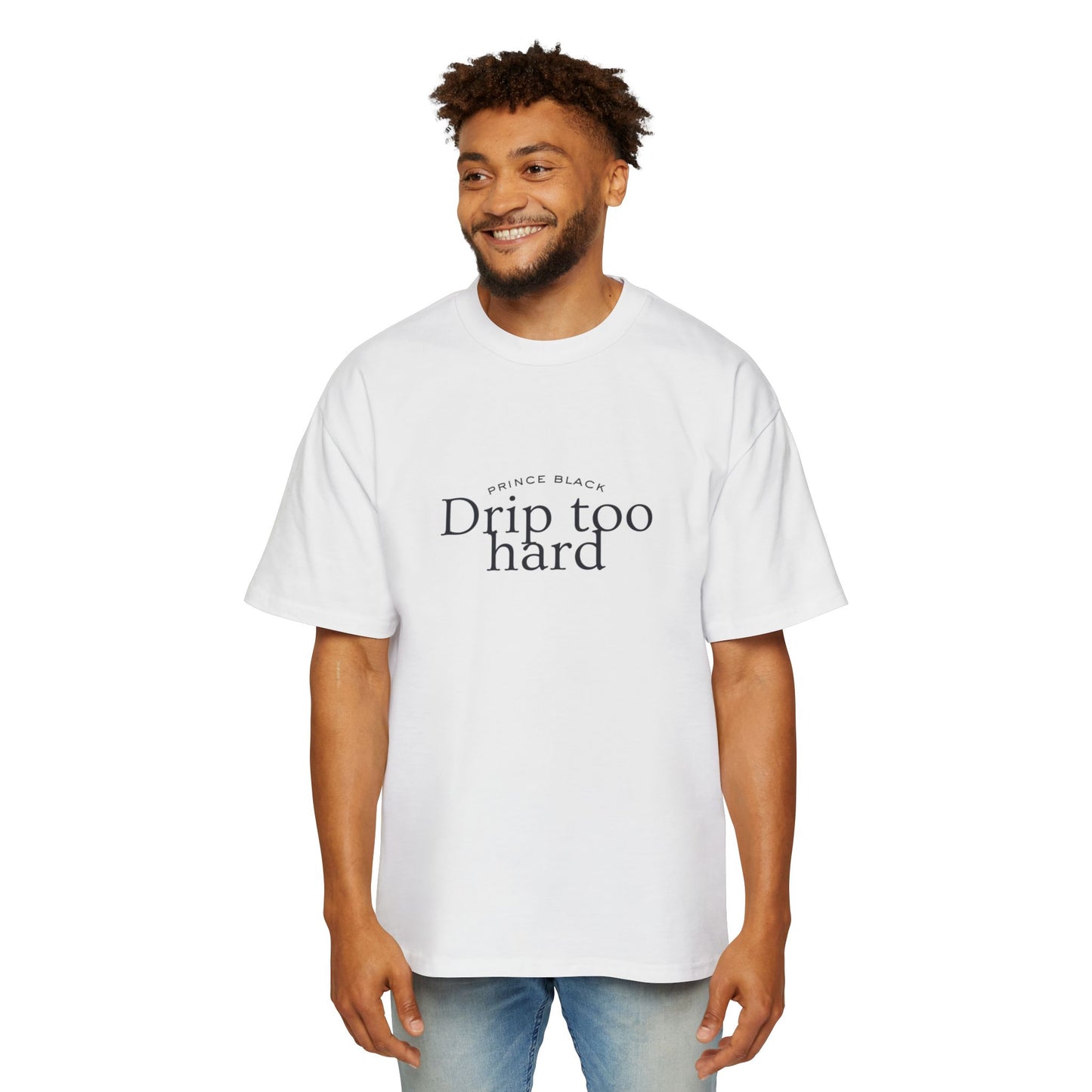 Men's Oversized Tee - 'Drip Too Hard' Streetwear Fashion
