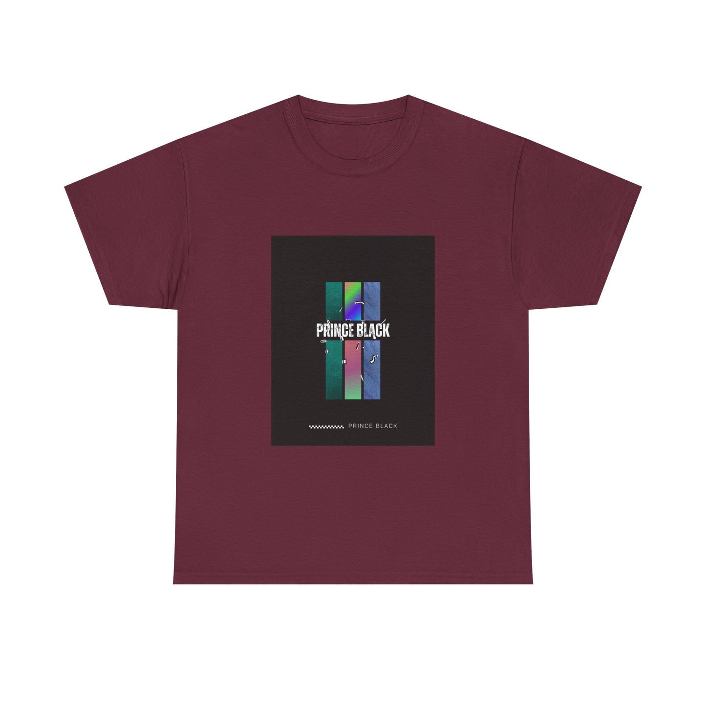 Heavy Cotton Tee - Vibrant 'PRINCE BLACK' Graphic Tee for Music Lovers
