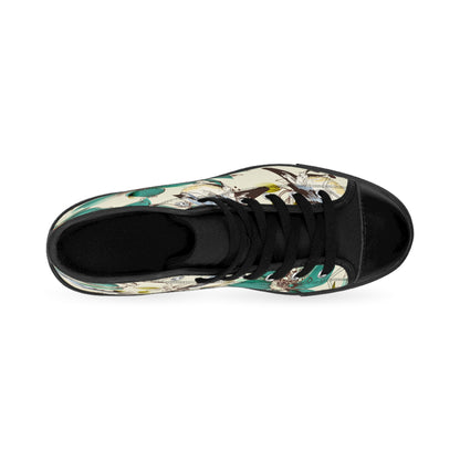 Women’s Classic Floral High-Top Sneakers - Stylish Comfort for Every Occasion