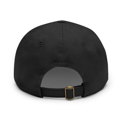 Stylish Dad Hat with Leather Patch - 'Prince Black' Design for Casual Outdoor Wear