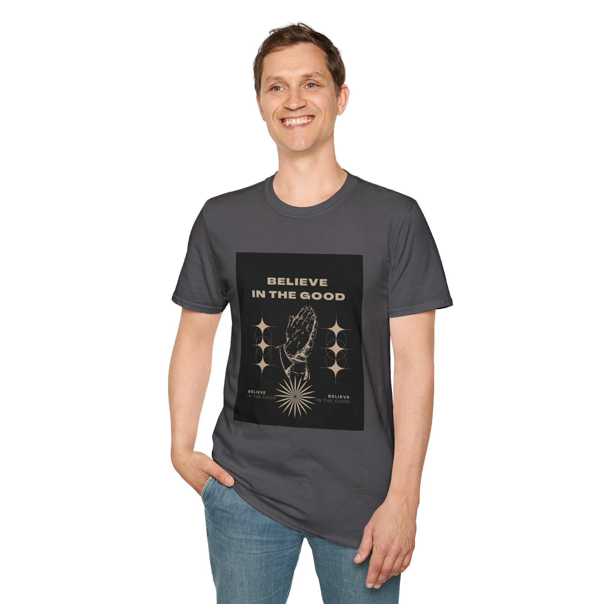 Believe in the Good Unisex Softstyle T-Shirt - Inspirational Graphic Tee