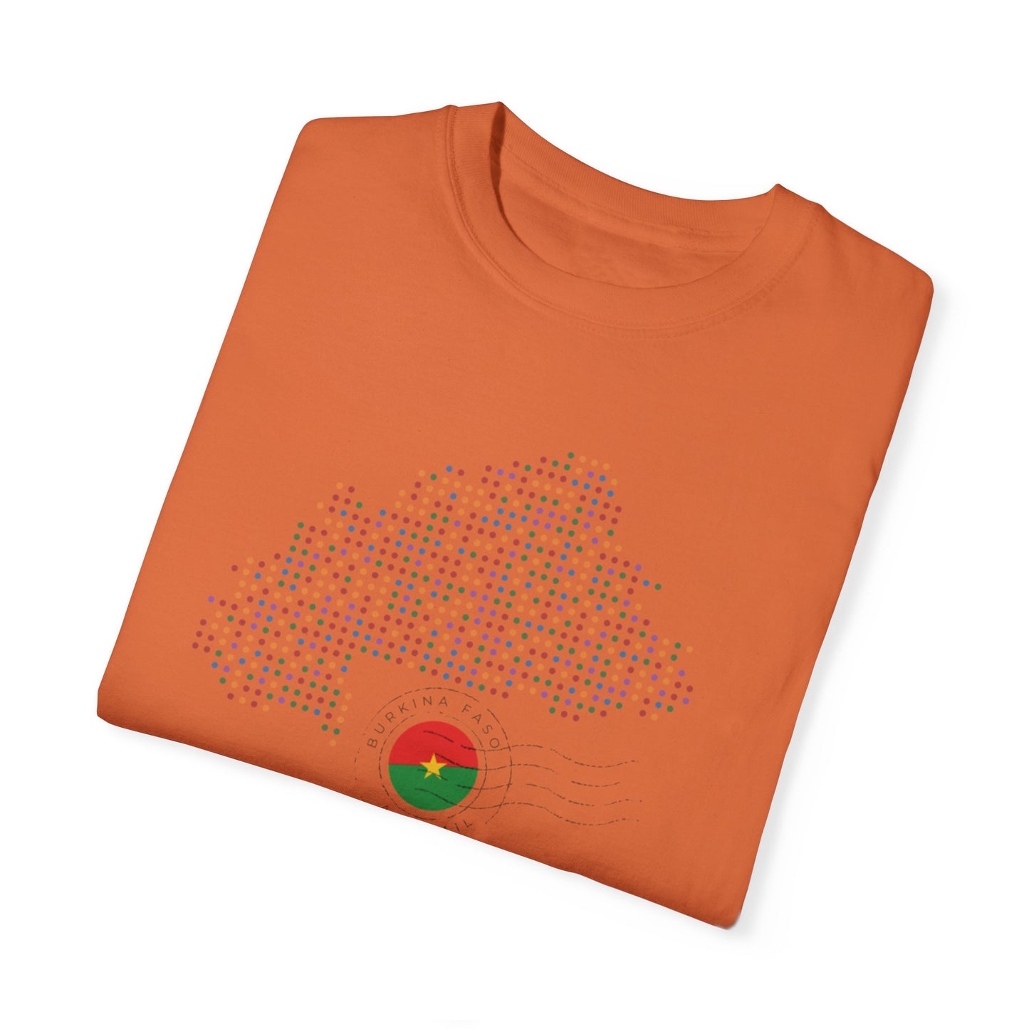 Burkina Faso T-Shirt with Artistic Flag Design - Perfect for Celebrations and Everyday Wear