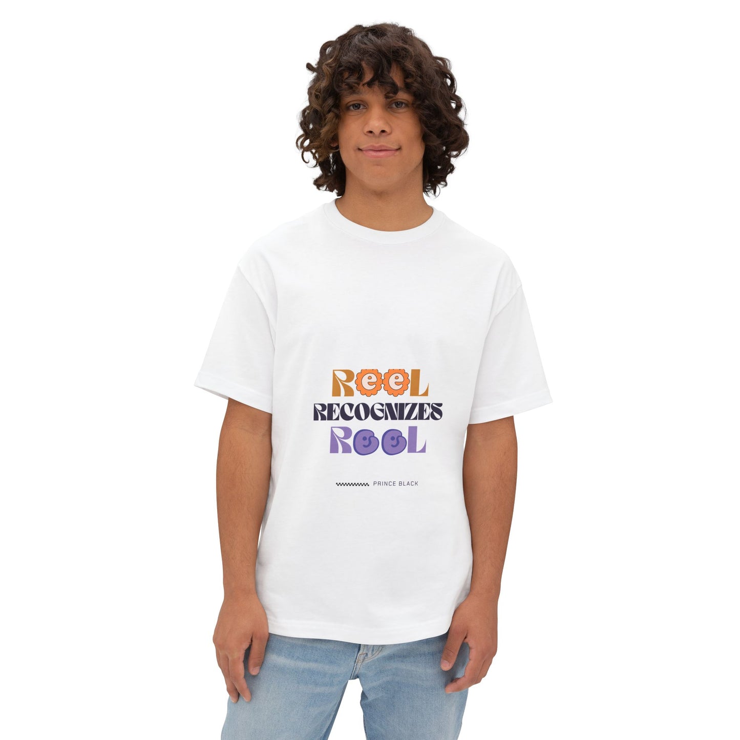 Reel Recognizes Relaxed Unisex Oversized Tee - Perfect for Casual Style and Everyday Comfort