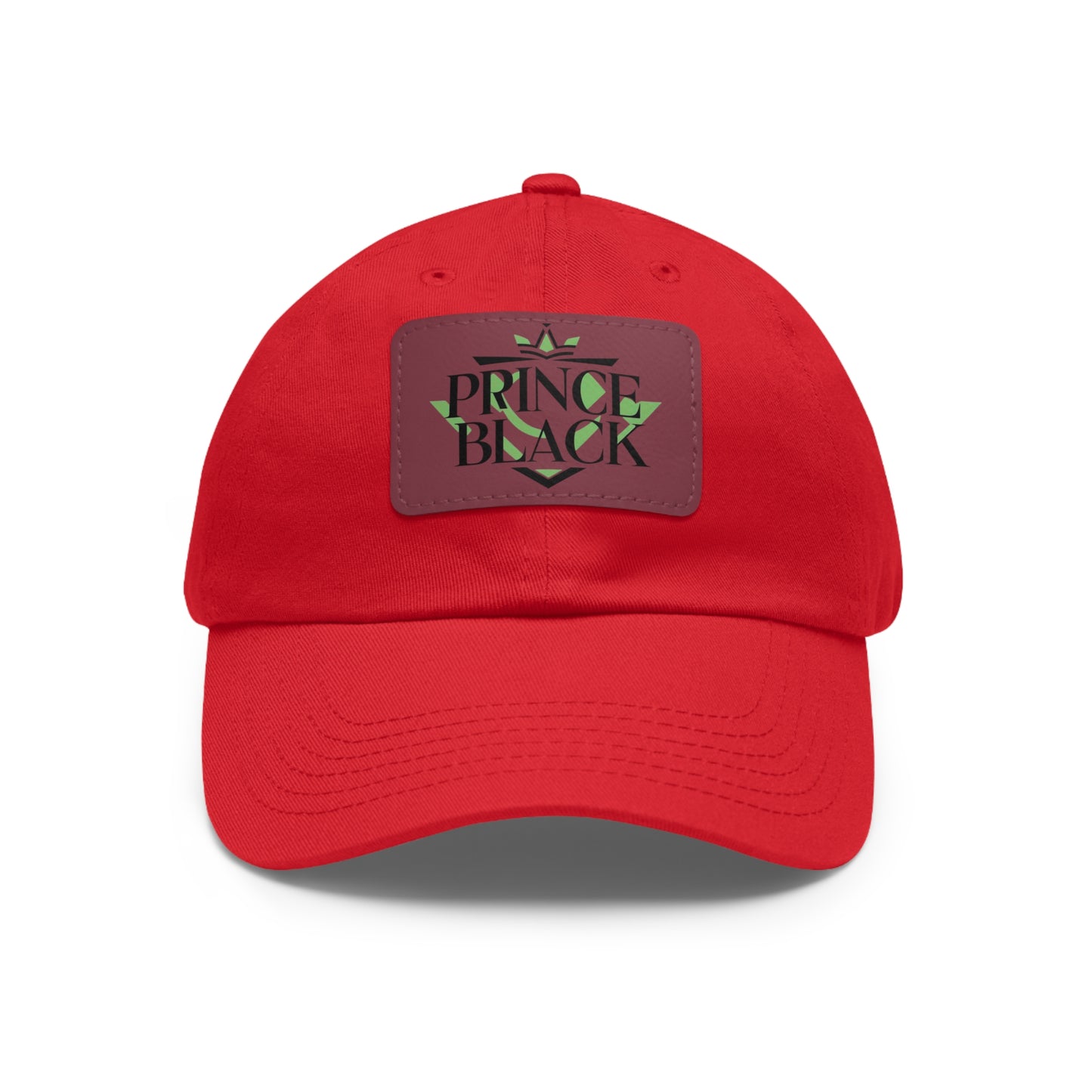 Stylish Dad Hat with Leather Patch - 'Prince Black' Design for Casual Outdoor Wear