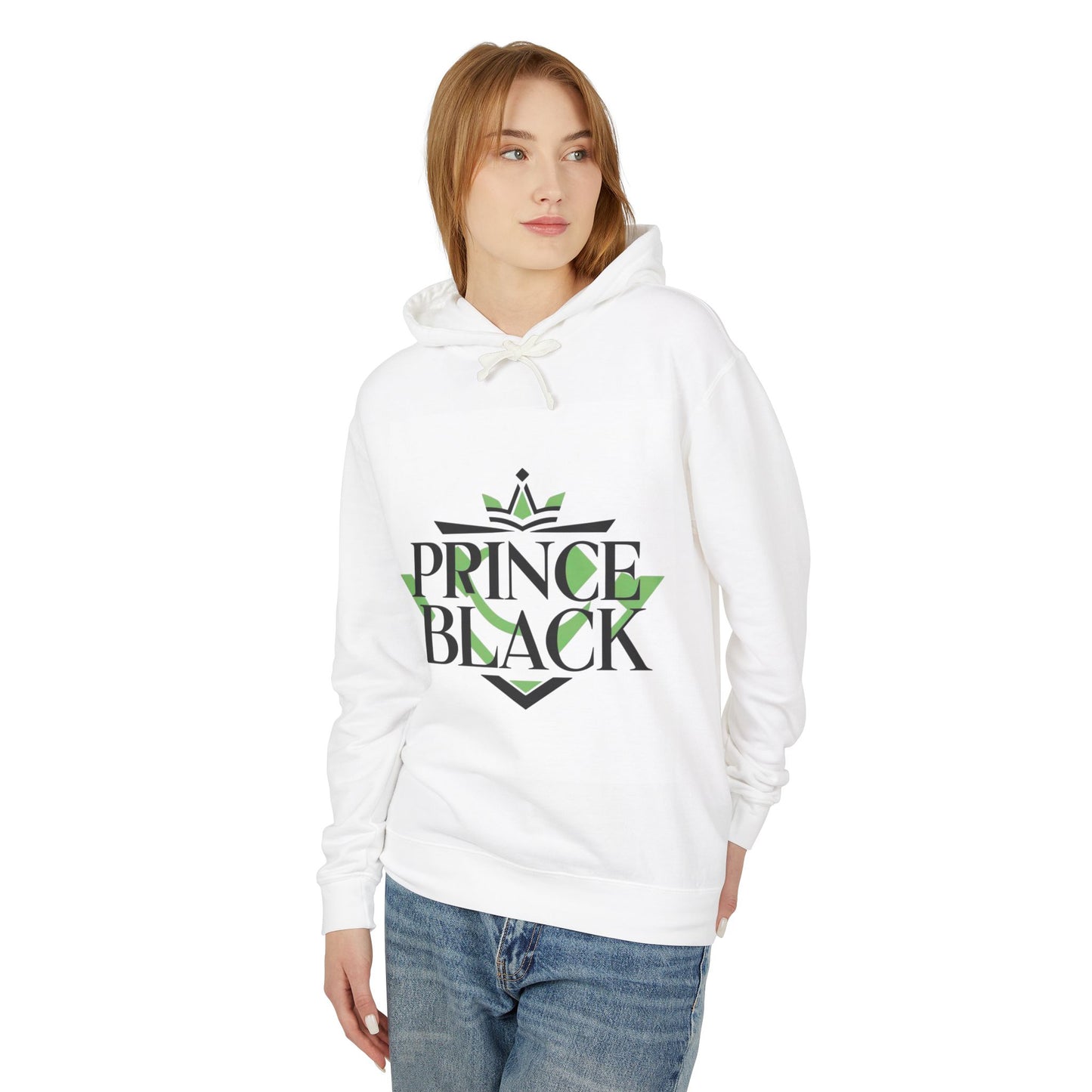 Lightweight Hooded Sweatshirt - 'Prince Black' Graphic Design
