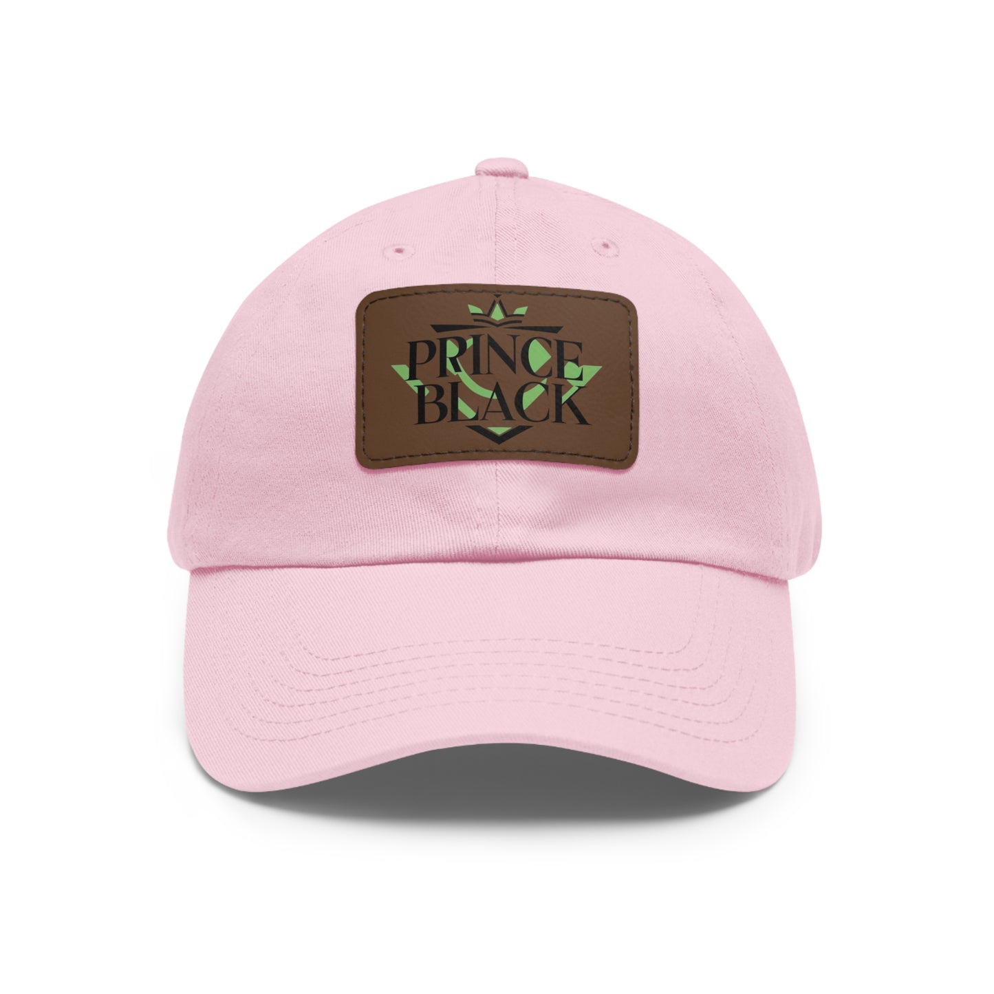 Stylish Dad Hat with Leather Patch - 'Prince Black' Design for Casual Outdoor Wear