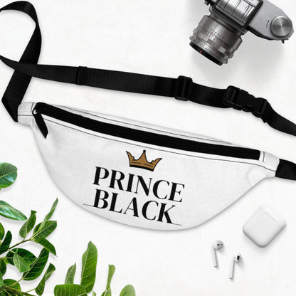 Stylish Prince Black Fanny Pack - Perfect for Festivals & Everyday Use