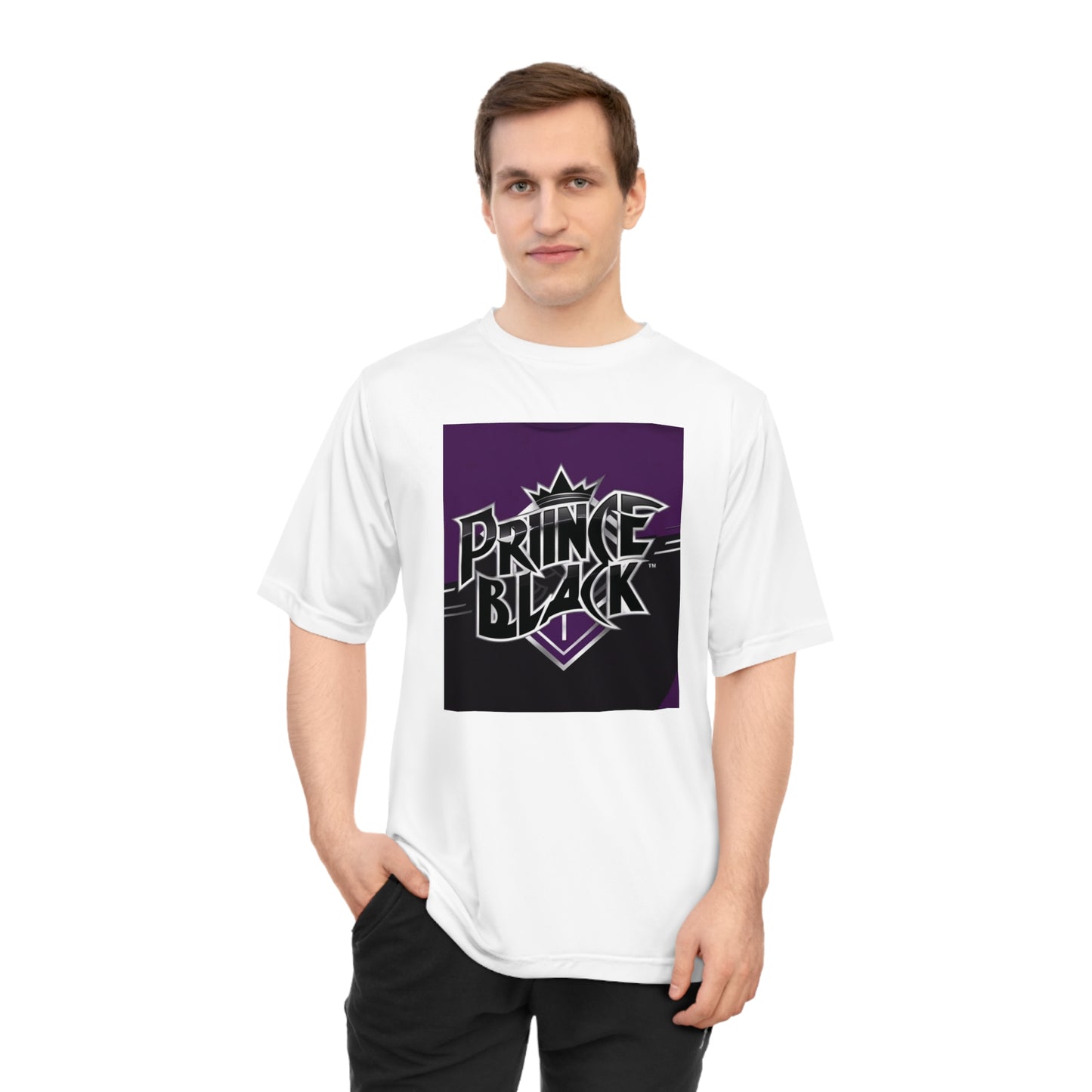 Unisex Zone Performance T-Shirt - Prince Black Graphic Tee for Sports & Casual Wear