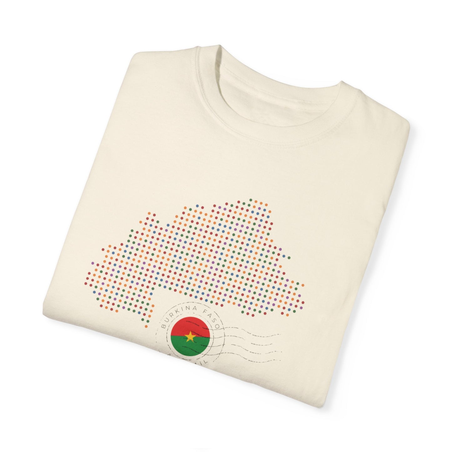 Burkina Faso T-Shirt with Artistic Flag Design - Perfect for Celebrations and Everyday Wear