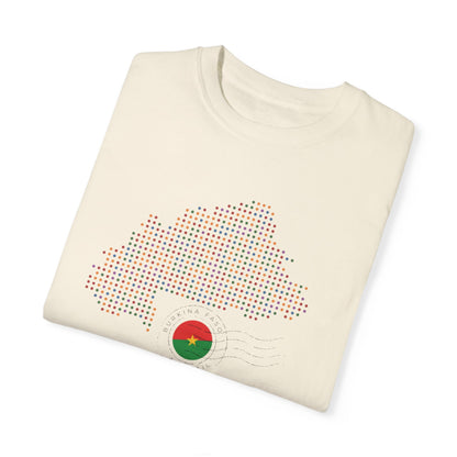 Burkina Faso T-Shirt with Artistic Flag Design - Perfect for Celebrations and Everyday Wear