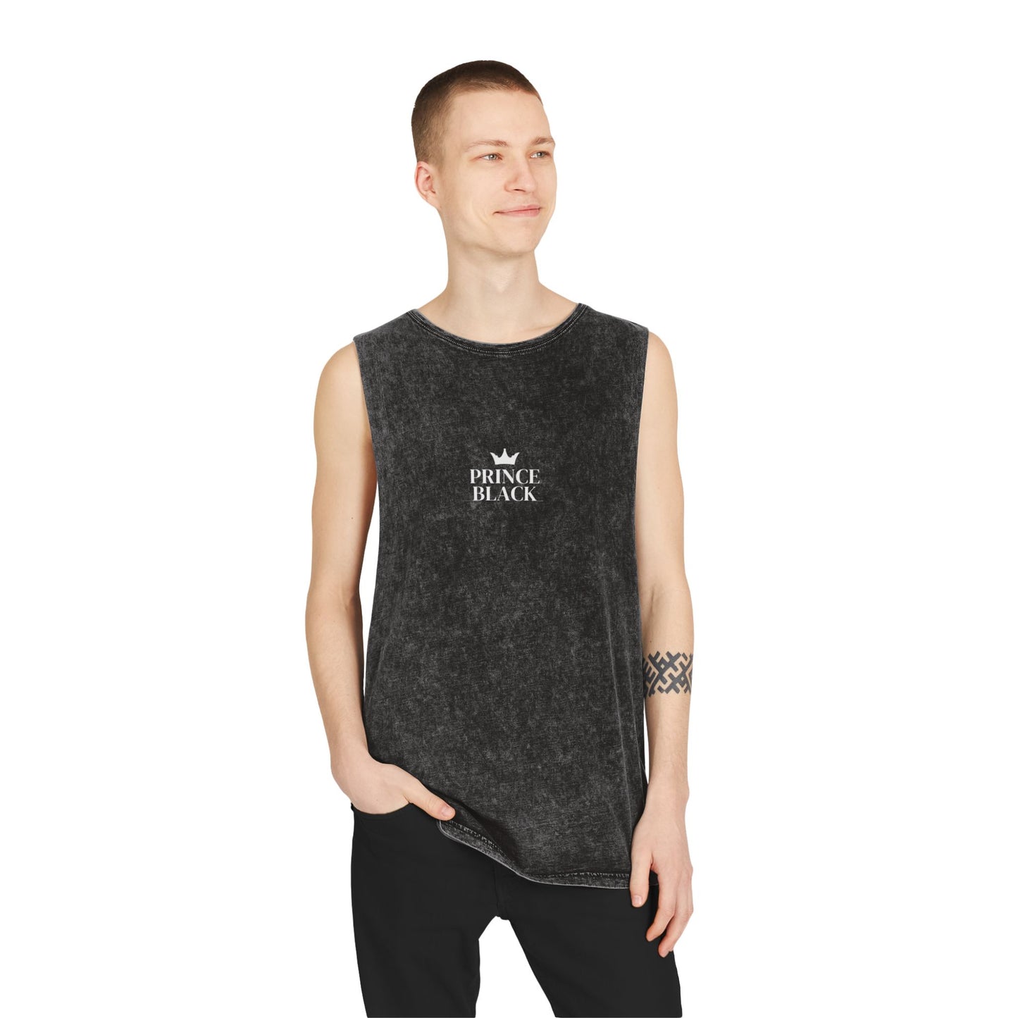 Unisex Stonewash Tank Top - Casual Vintage Style