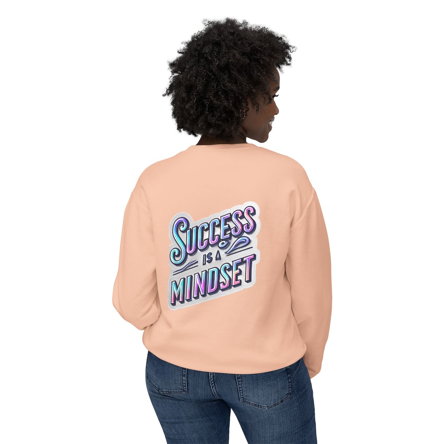 Inspirational Success Mindset Unisex Lightweight Crewneck Sweatshirt